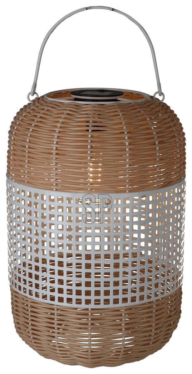 Solarlaterne schwarz Metall B/H/L: ca. 24x24x38 cm