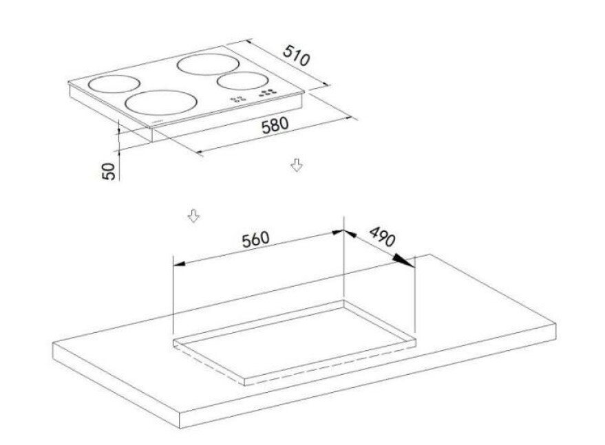 nobilia Küchenblock Schilf B/H/T: ca. 280x201,6x60 cm