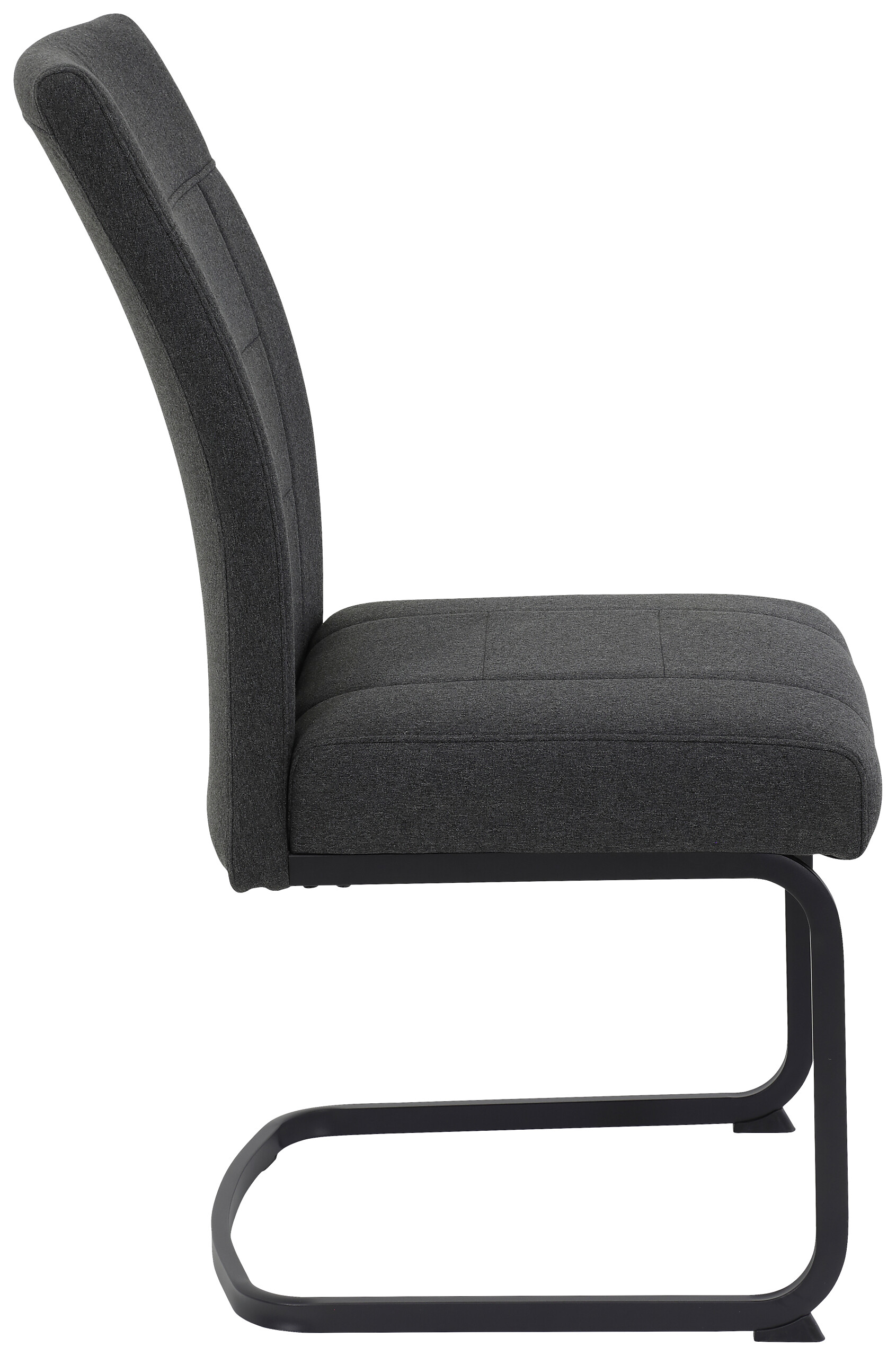 Schwingstuhl Brindisi, 4er-Set anthrazit Webstoff B/H/T: ca. 48x98,5x67 cm