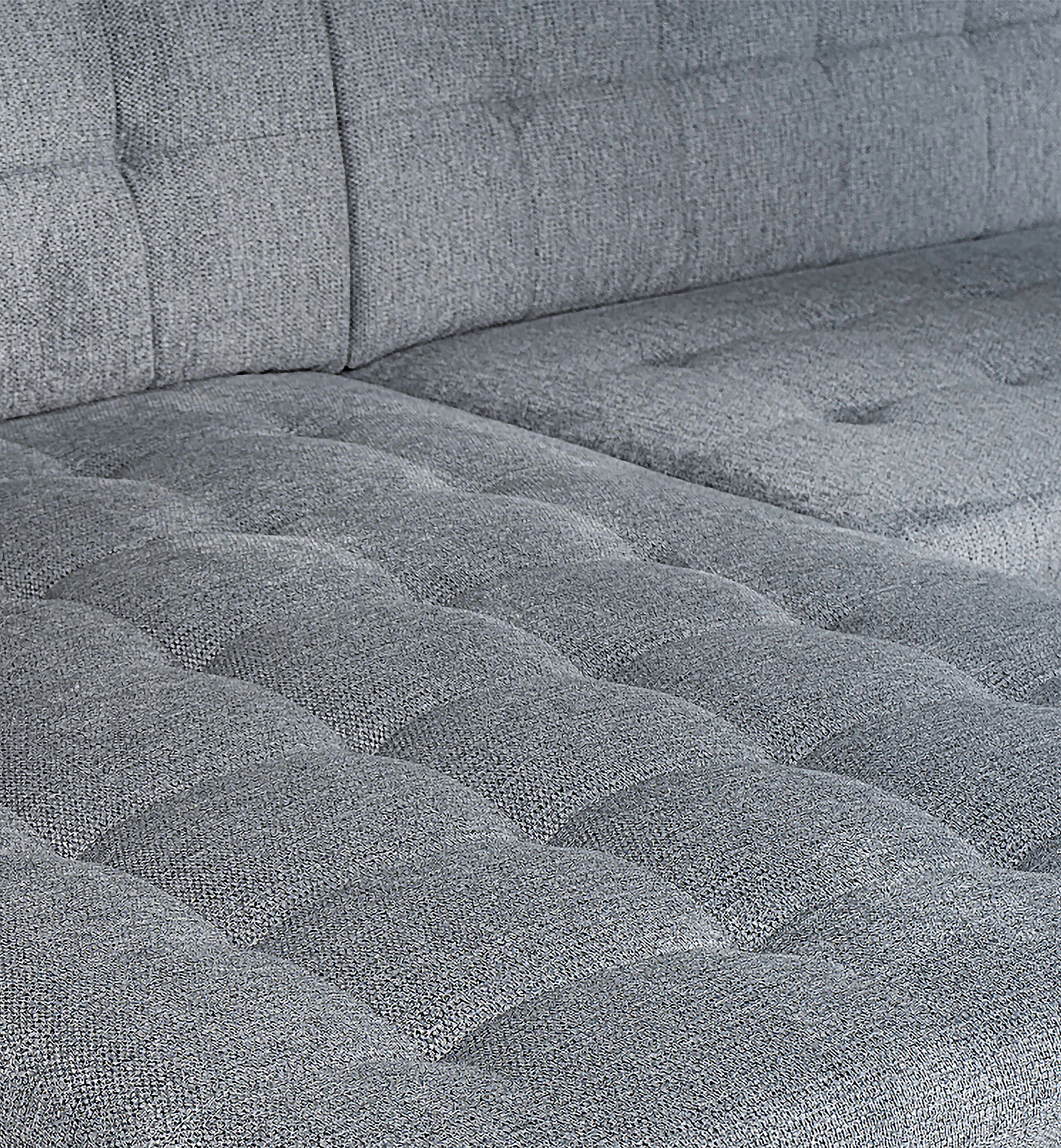 Wohnlandschaft Monica schwarz grau Flachgewebe B/H/T: ca. 348x87x198 cm