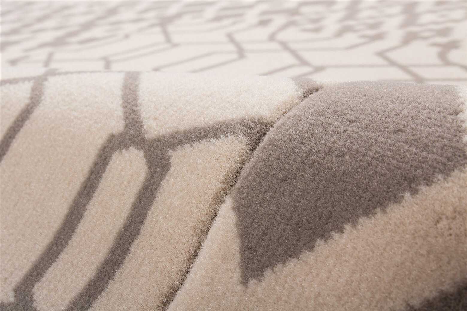 Kayoom Kurzflorteppich Lina 325 taupe B/L: ca. 80x150 cm