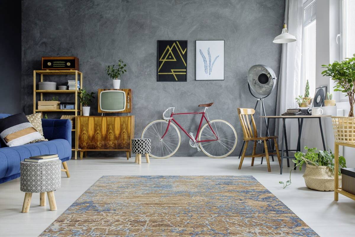 360Living Teppich Blaze blau B/L: ca. 115x170 cm