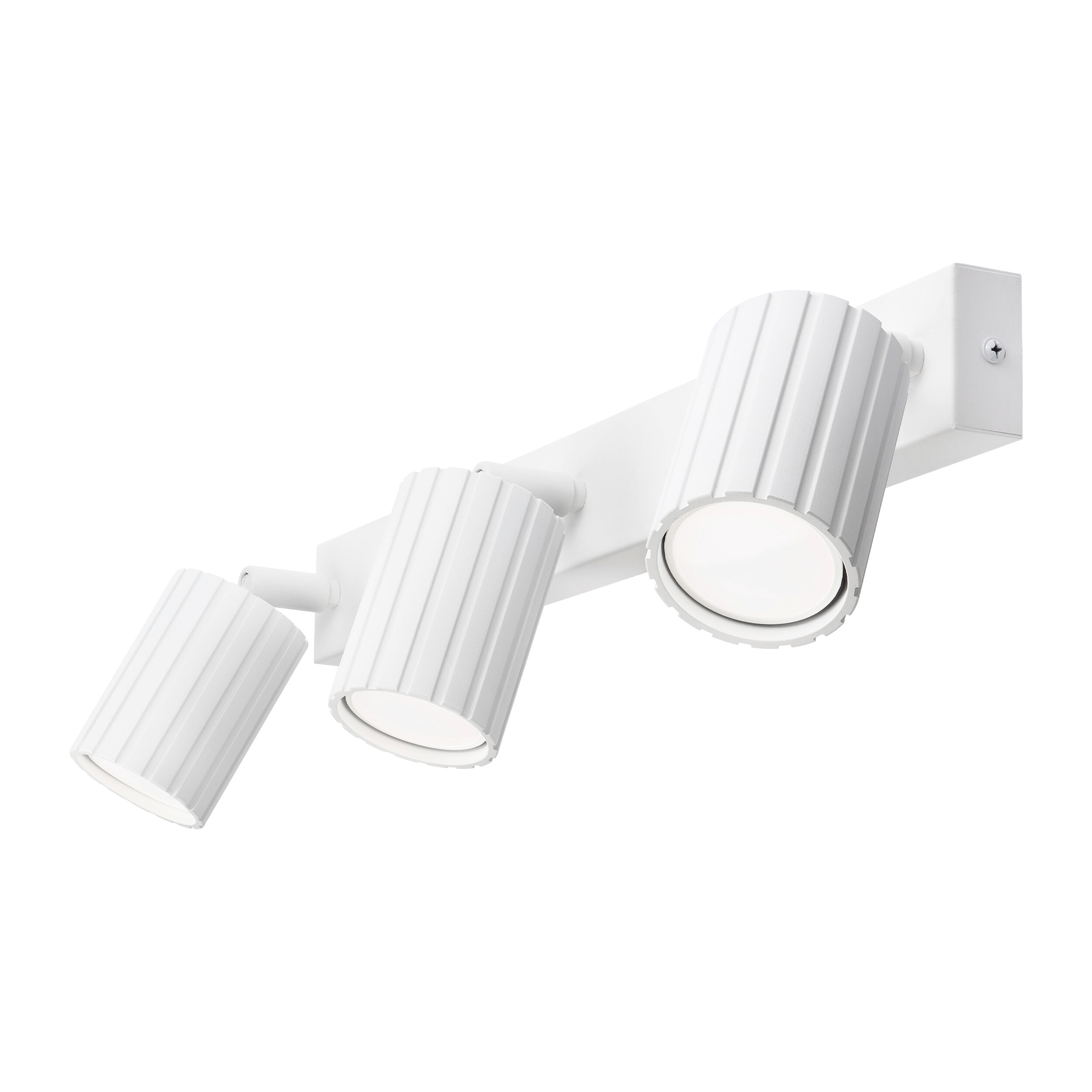 Lamkur Strahler Prisma weiß Stahl B/H/L: ca. 6,5x16,5x45 cm 3 Brennstellen