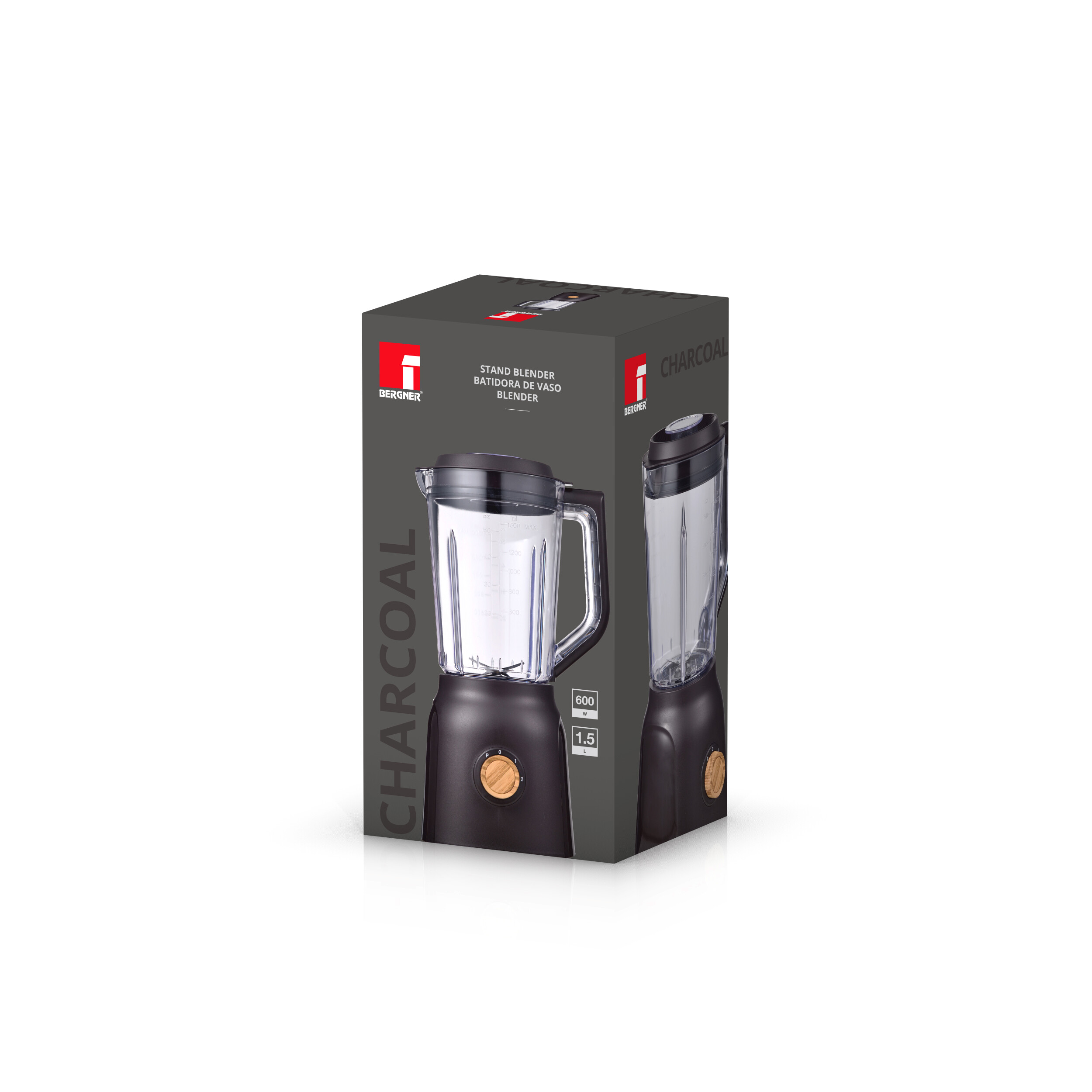BERGNER Blender schwarz B/H/L: ca. 17,5x37,5x20 cm