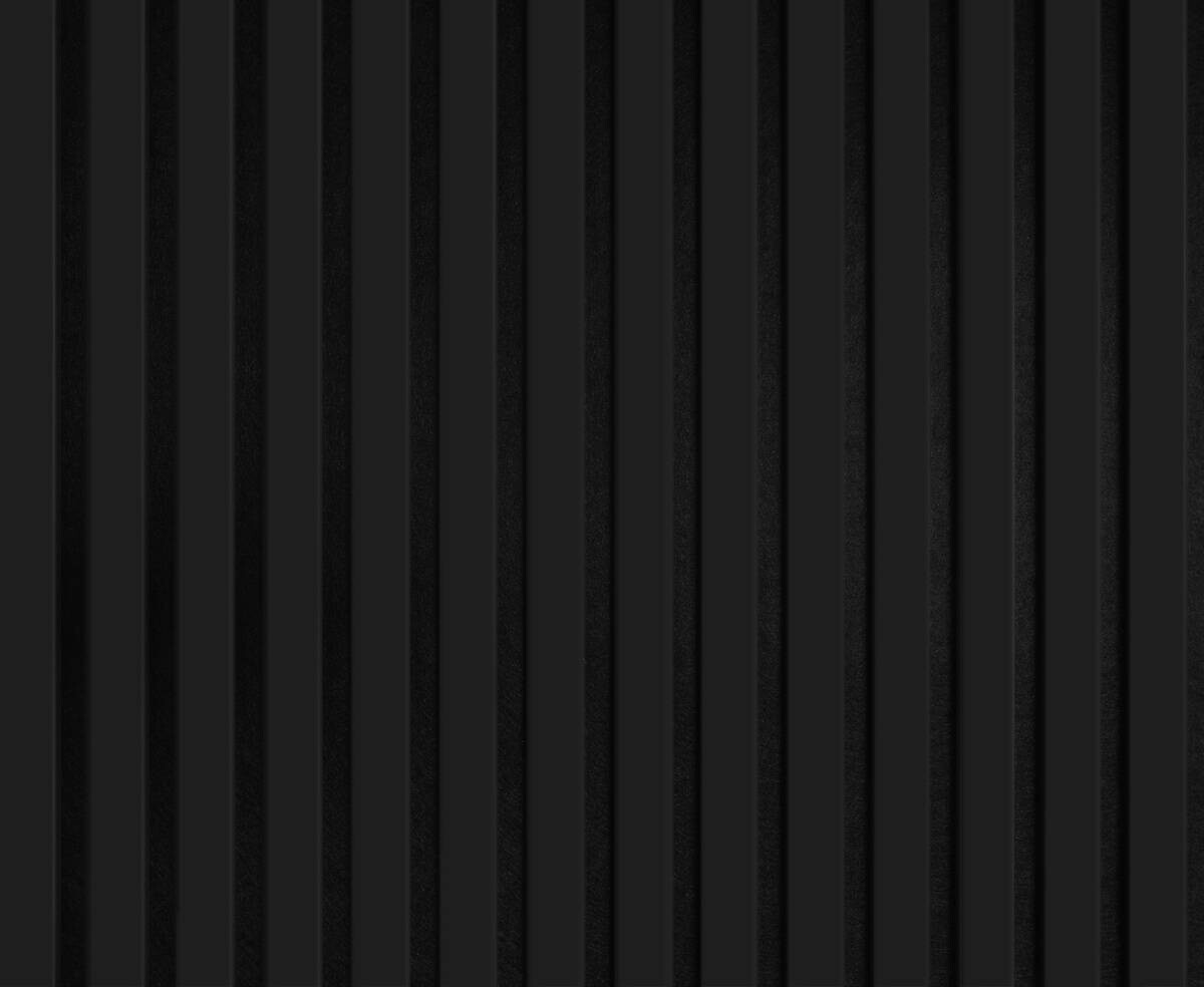 Wand- und Akustikpaneel mattschwarz L/B/H: ca. 240x56,1x1,9 cm pro Stück