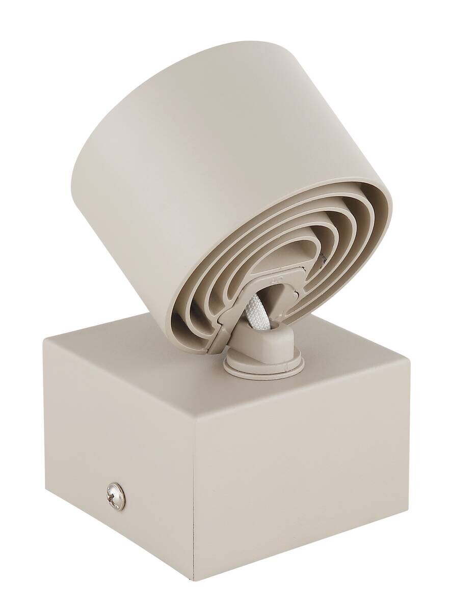 GLOBO LED-Strahler sand Metall Kunststoff Aluminium B/H/L: ca. 8,5x11x8,5 cm 1 Brennstellen