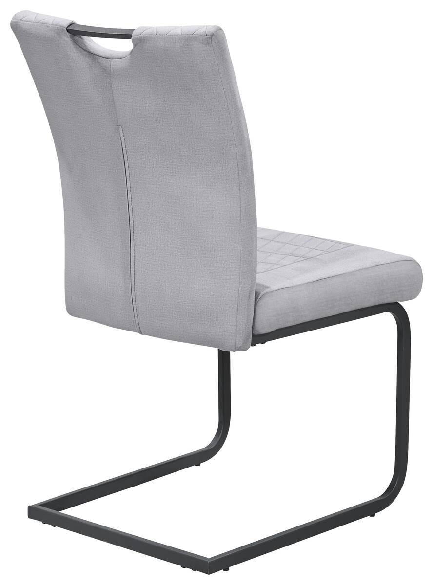 Schwingstuhl Alabama hellgrau Microfaser B/H/T: ca. 50x94x60 cm