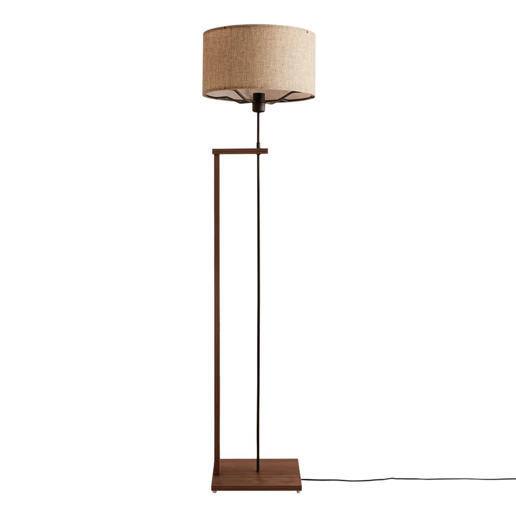 Opviq Stehleuchte beige braun Stoff Holz B/H/T/L/D: ca. 38x150x38x38x38 cm E27 1 Brennstellen Opviq Stehleuchte beige braun Stoff Holz B/H/T/L/D: ca. 38x150x38x38x38 cm E27 1 Brennstellen