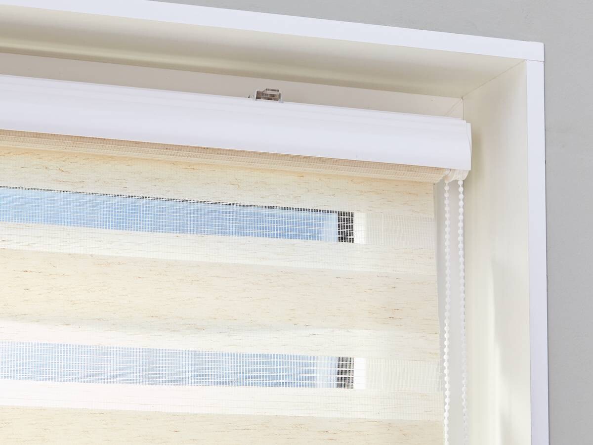 POCOline Doppelrollo mit Blende Easy-Fix natur B/L: ca. 80x220 cm