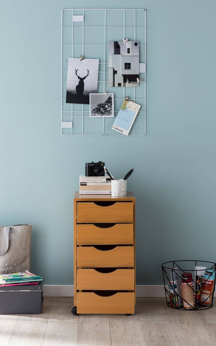 Rollcontainer braun Spanplatte B/H/T: ca. 33x64x38 cm