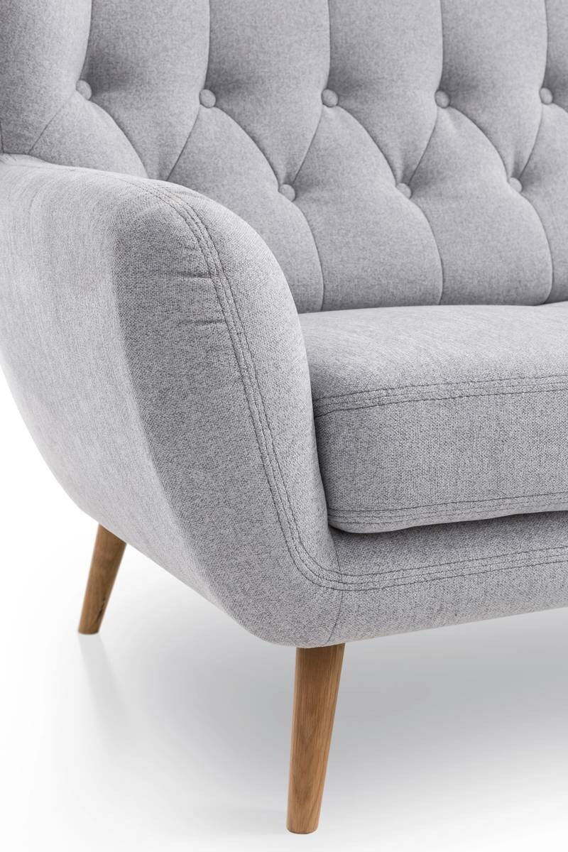 Sofa Falun hellgrau B/H/T: ca. 187x101x95 cm