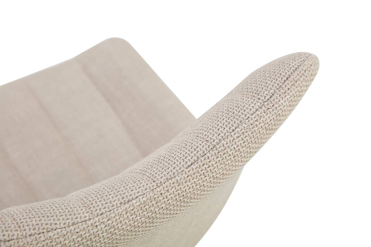 Stuhl LOTTA, 2er Set creme Webstoff B/H/T: ca. 53x86x59 cm