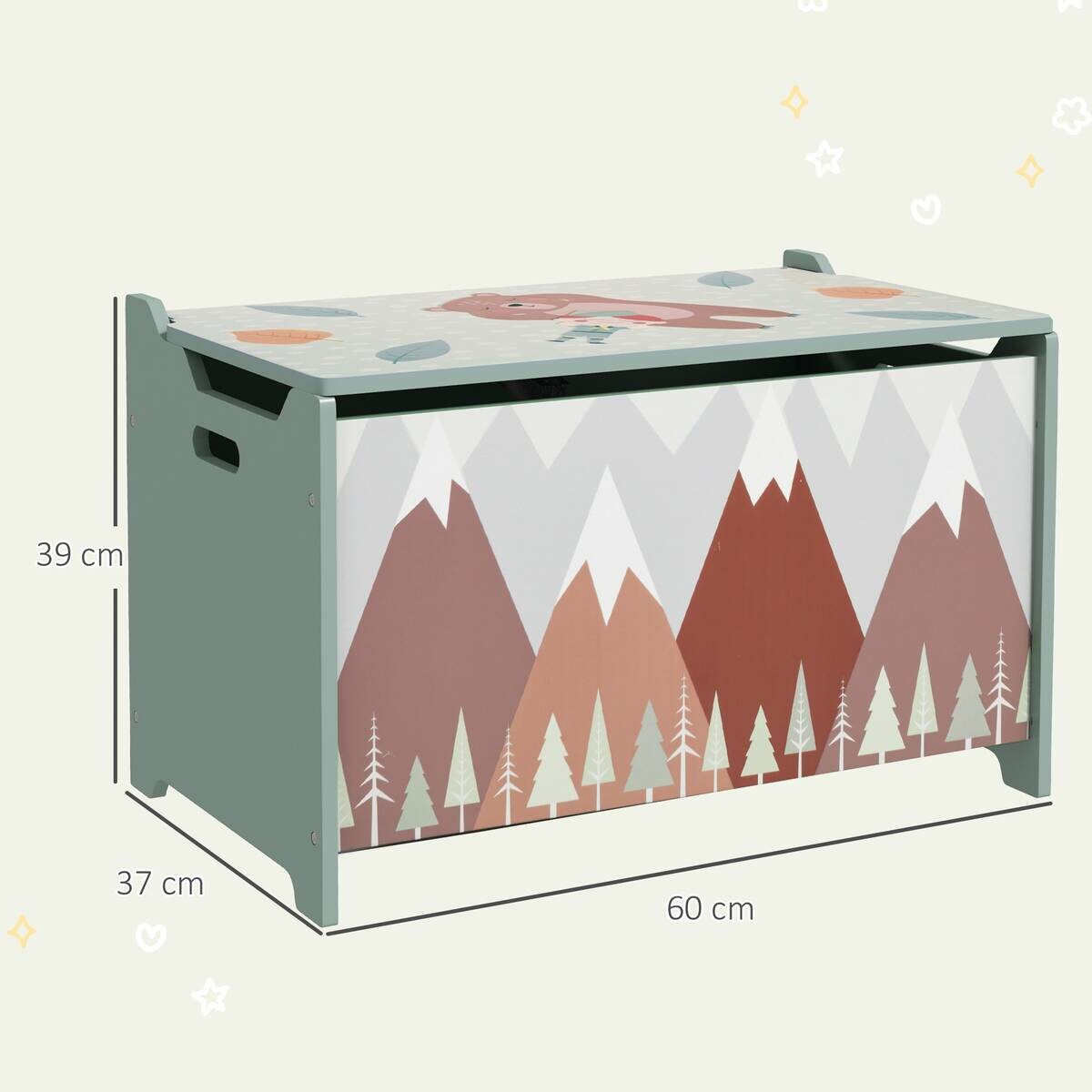 ZONEKIZ Spielzeugkiste B/H/L: ca. 37x39x60 cm