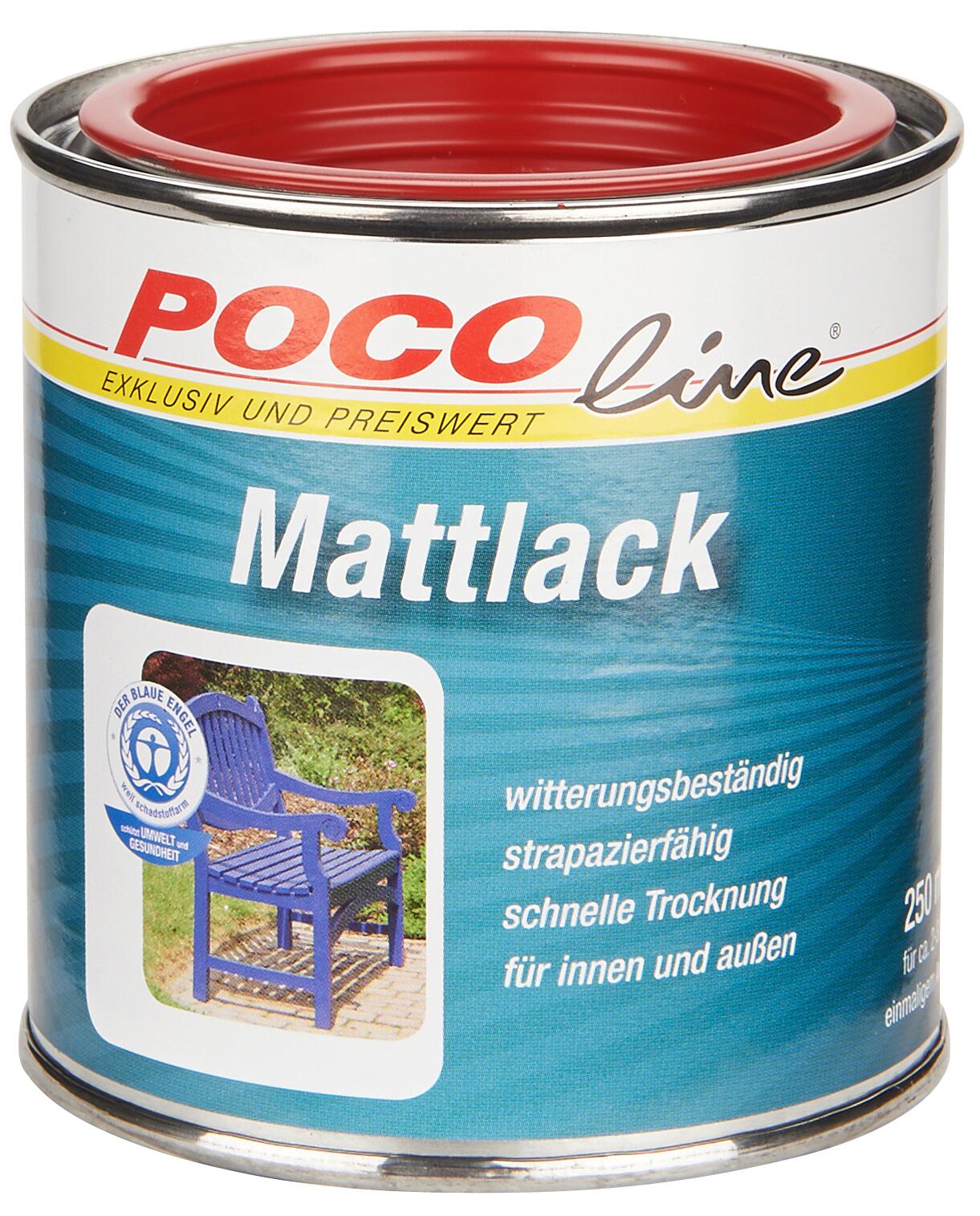 POCOline Acyl Buntlack feuerrot seidenmatt ca. 0,25 l
