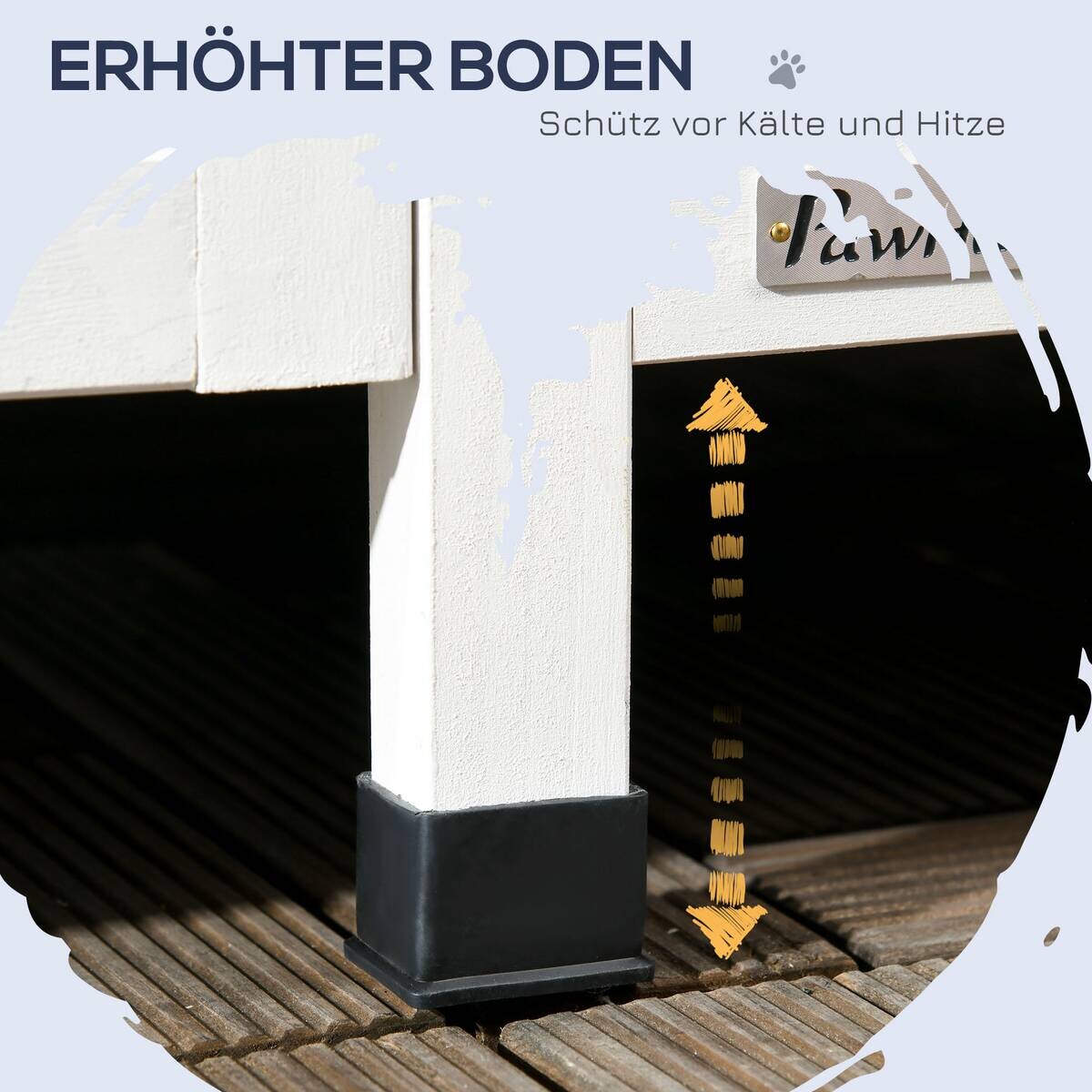 PawHut Katzen-Zubehör grau Edelstahl B/H/L: ca. 65x96x85,5 cm