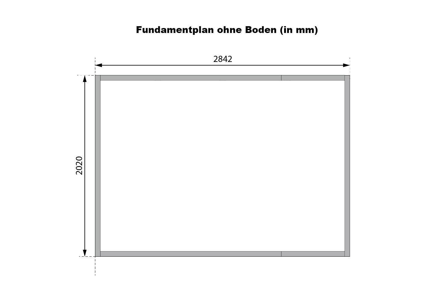 Karibu Gartenhaus Indra 3 grau B/H/T: ca. 289x213x206 cm