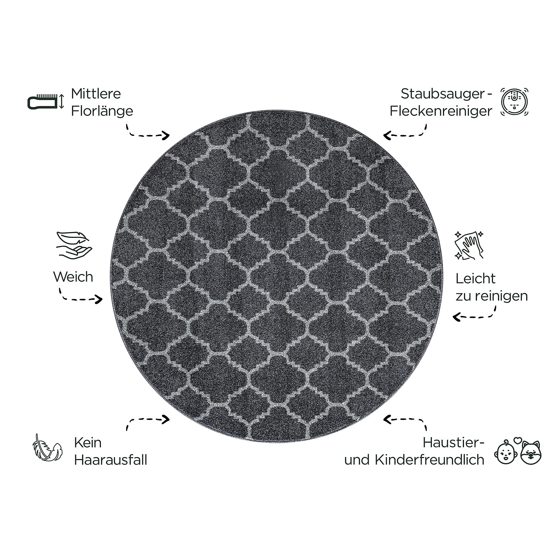 Sanat Teppich schwarz B/L: ca. 200x200 cm