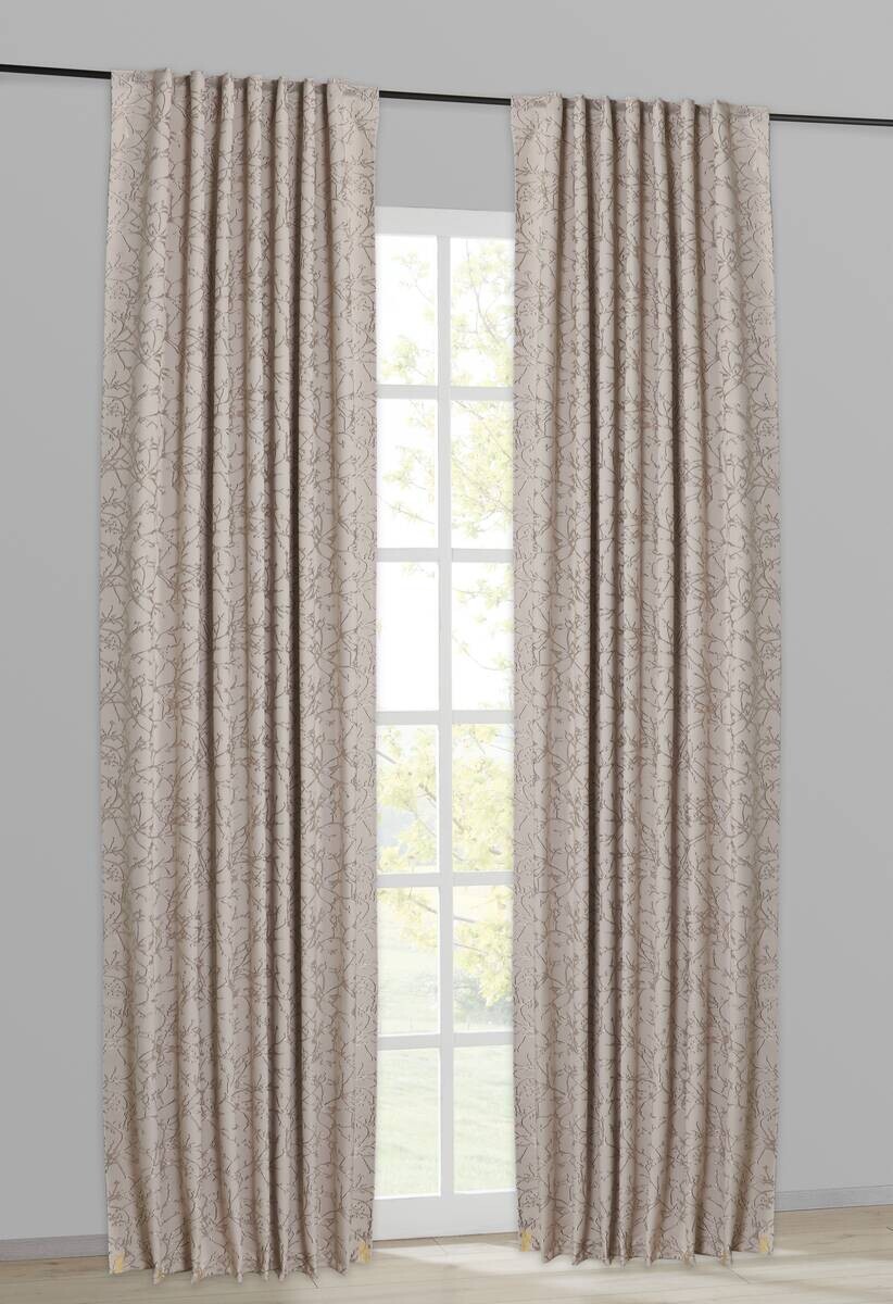 Kombivorhang Sibel beige B/L: ca. 140x245 cm
