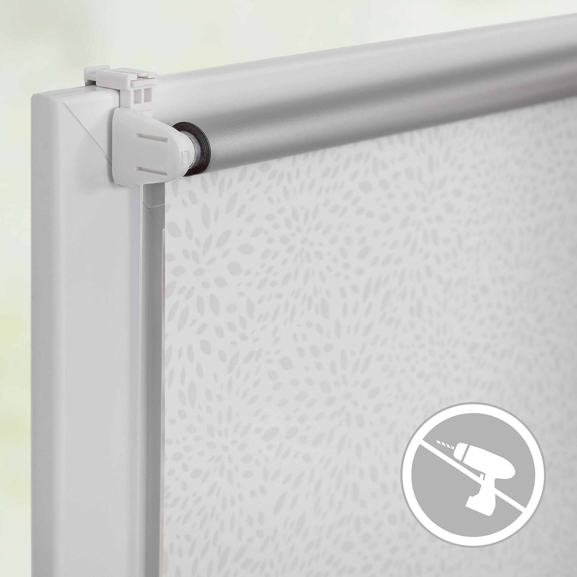 LICHTBLICK Thermo Klebe-/Klemmrollo Verdunklungsqualität weiß B/L: ca. 80x150 cm