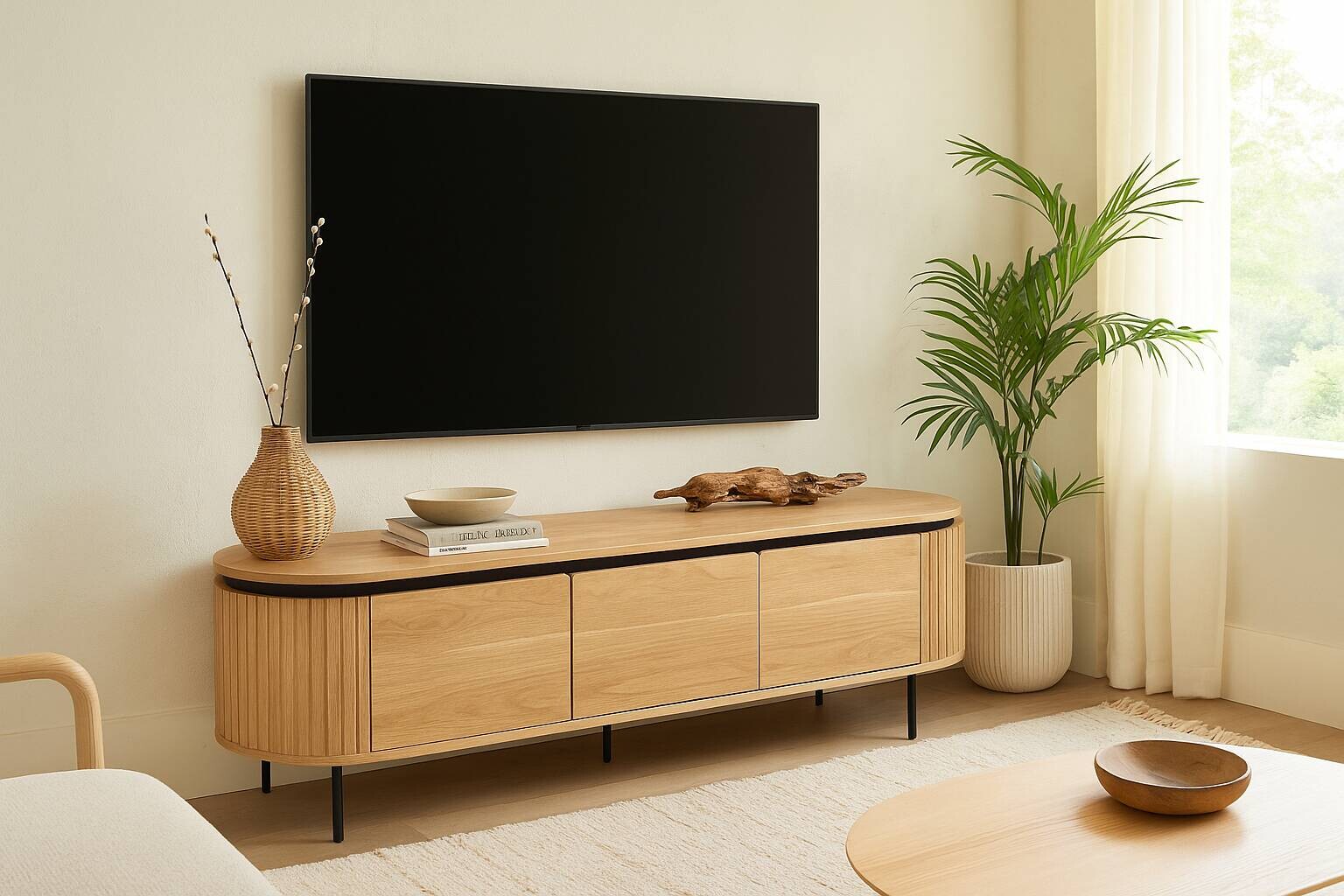 Lowboard ALBERI Eiche Sonoma Nachbildung B/H/T: ca. 160x55x40 cm