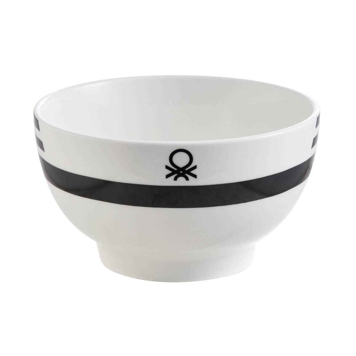 BENETTON Mehrzweckschalenset Black & white weiß Porzellan
