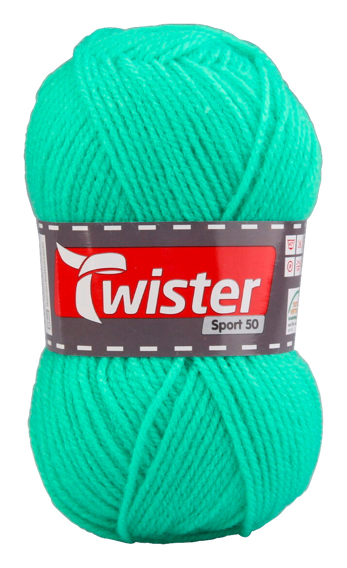 Twister Handstrickgarn Twister Sport uni grün L: ca. 15000 cm