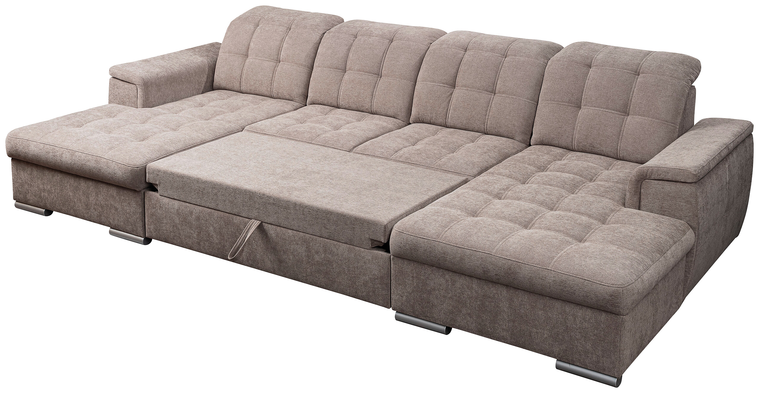 Wohnlandschaft Nadja stone Microfaser B/H/T: ca. 330x105x174 cm