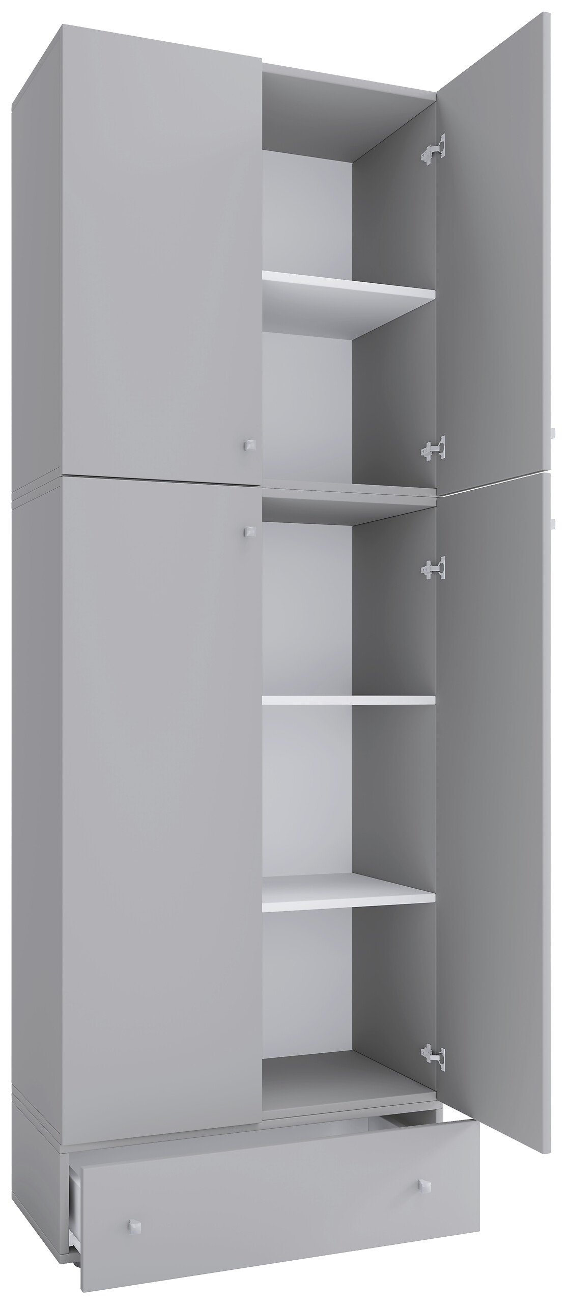 Büroschrank Lona grau B/H/T: ca. 70x200x39 cm
