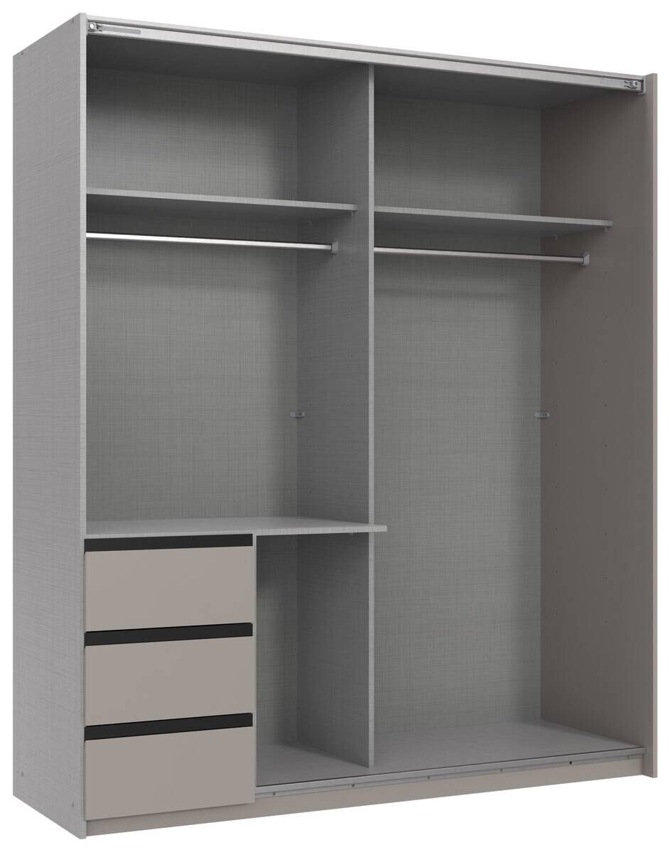 Schwebetürenschrank Stade Sahara grau B/H/T: ca. 168x198x63 cm