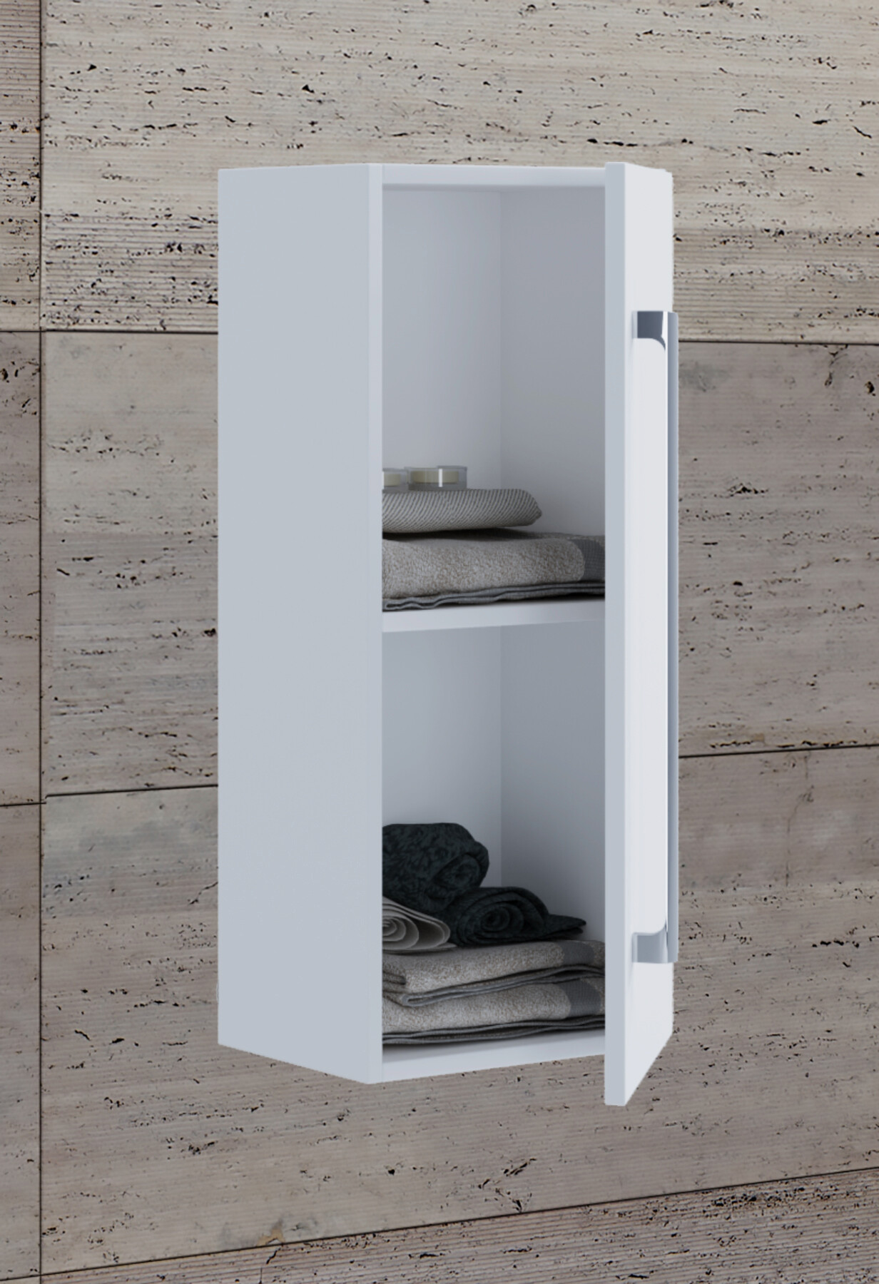 Midischrank Badinos weiß B/H/T: ca. 33x75x22 cm