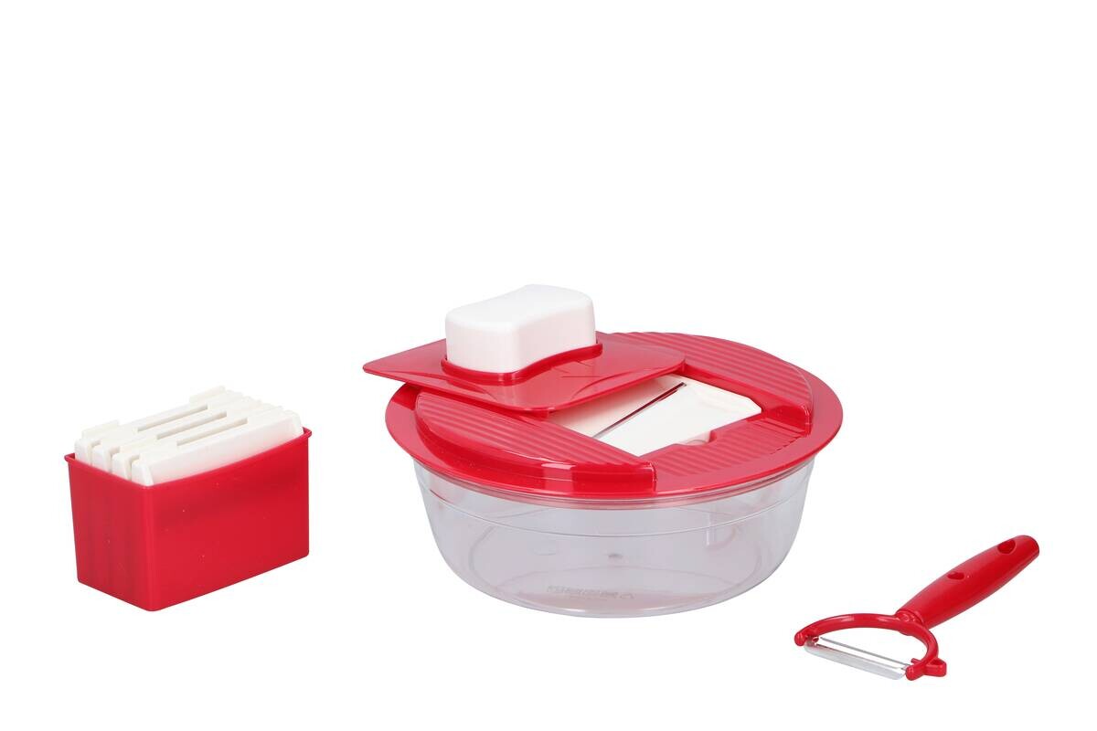 alpina Multifunktionsreibe rot Kunststoff