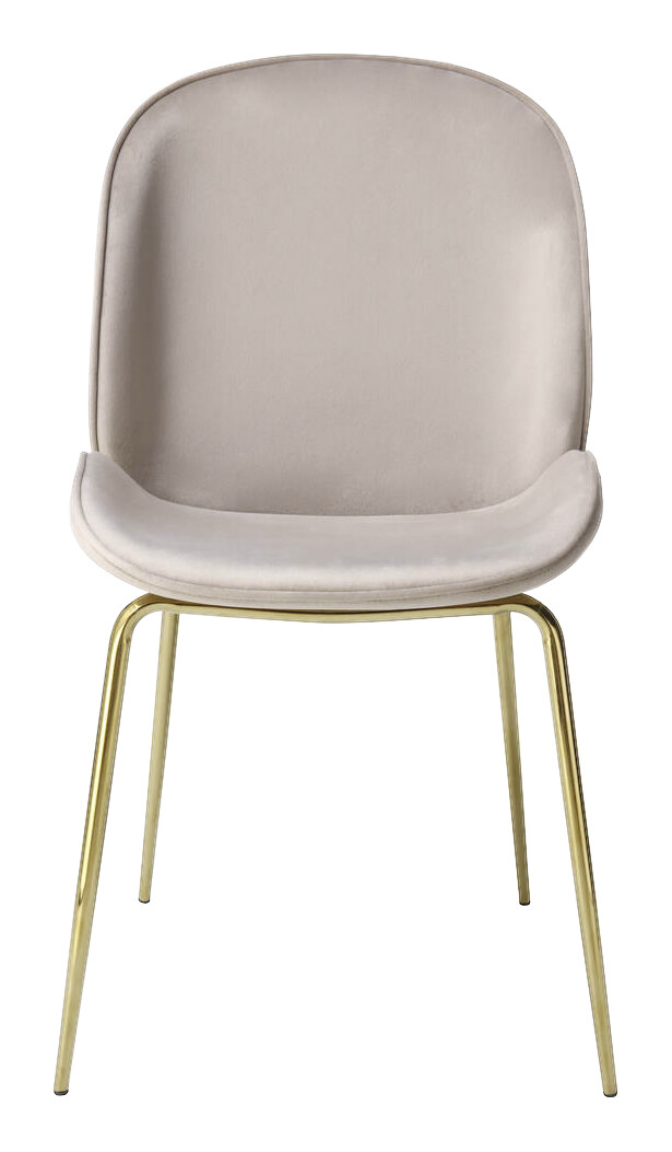 Stuhl Charlize 100 2er beige Microfaser B/H/T: ca. 48x87x59 cm