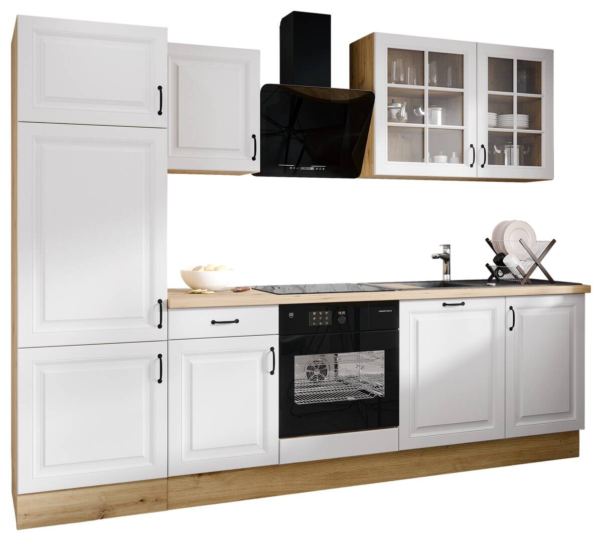 Küchenblock Stina weiß B/H/T: ca. 280x219x60 cm