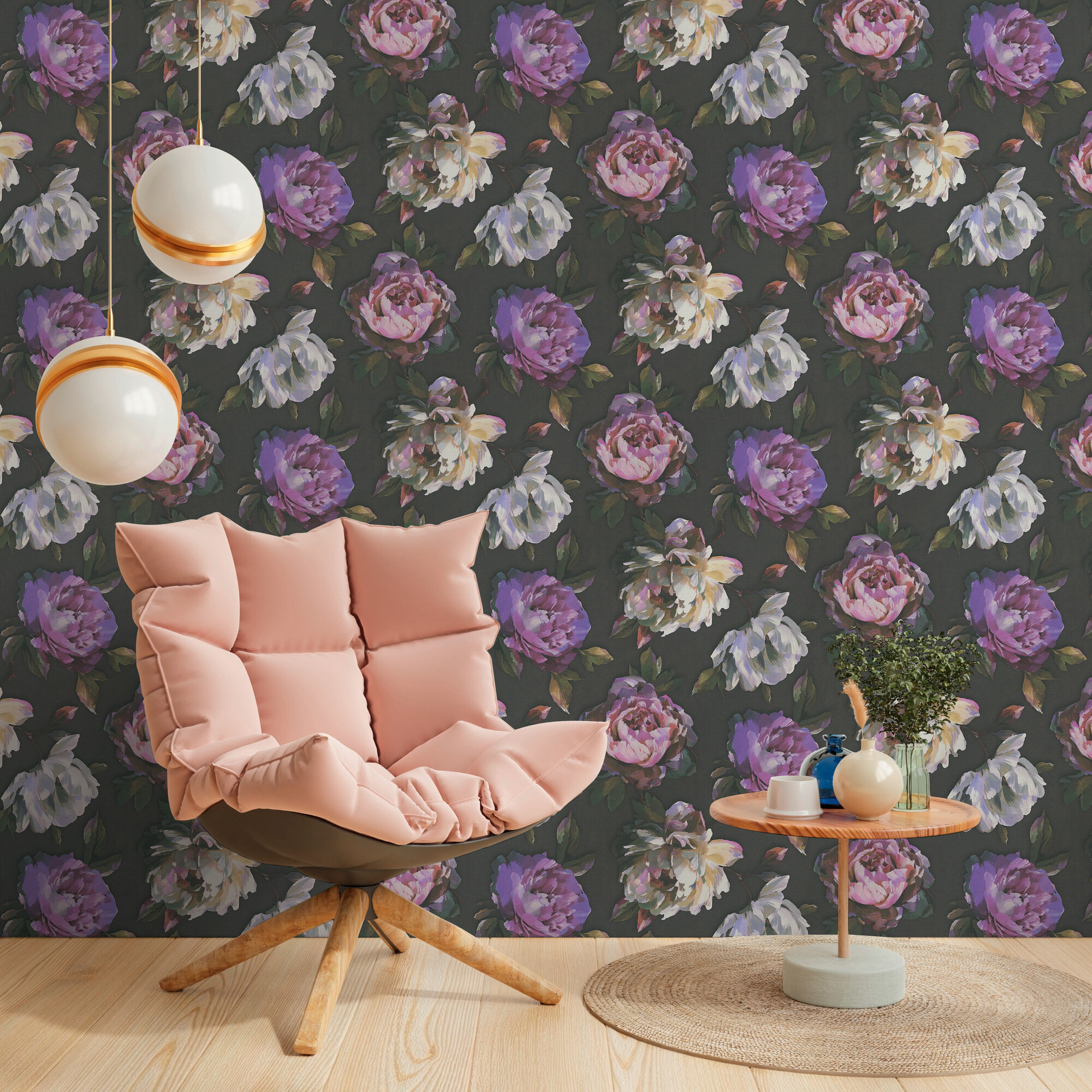 A.S.Creation Vliestapete violett grün B/H/D: ca. 53x1005x8 cm