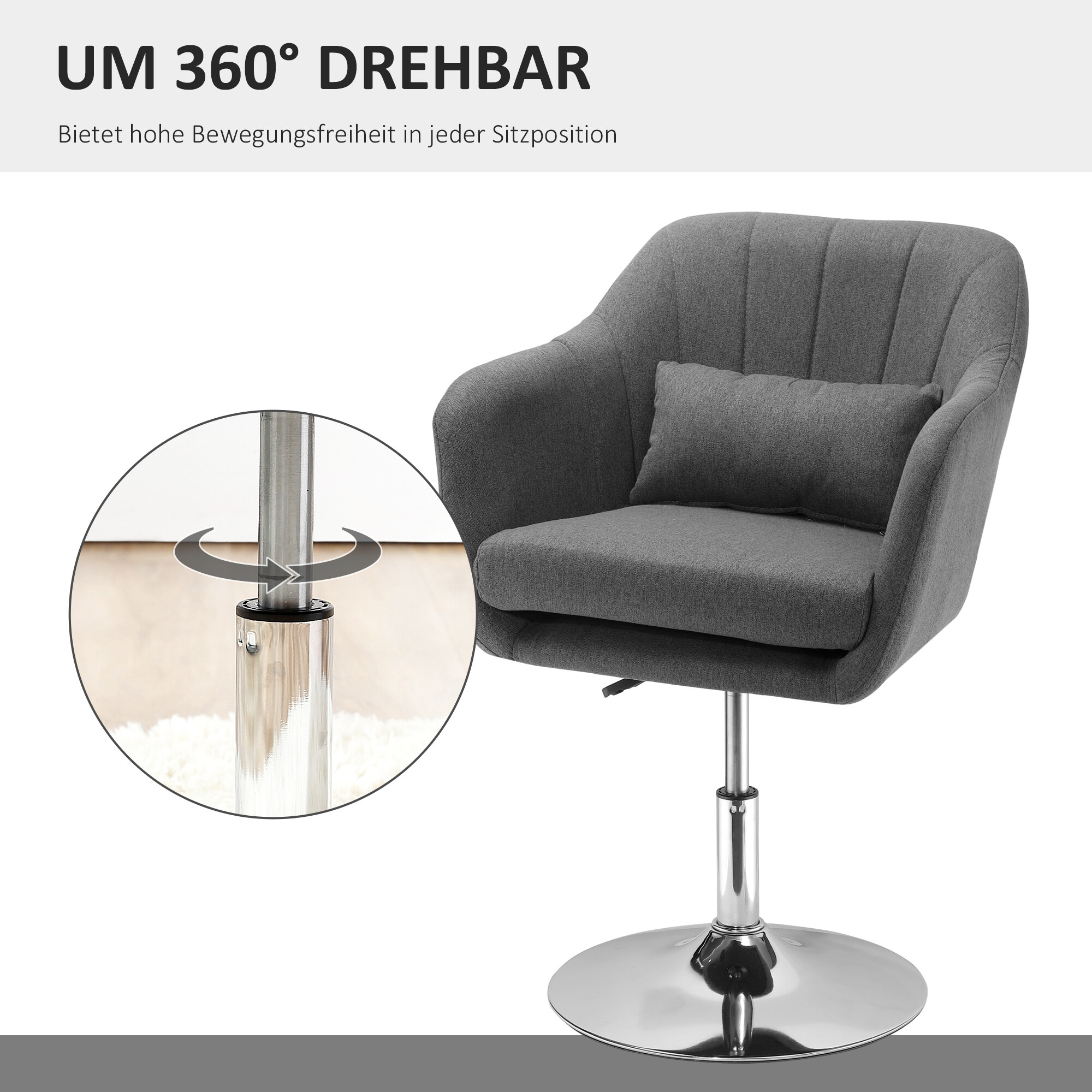 Hocker 833-757V01CG dunkelgrau