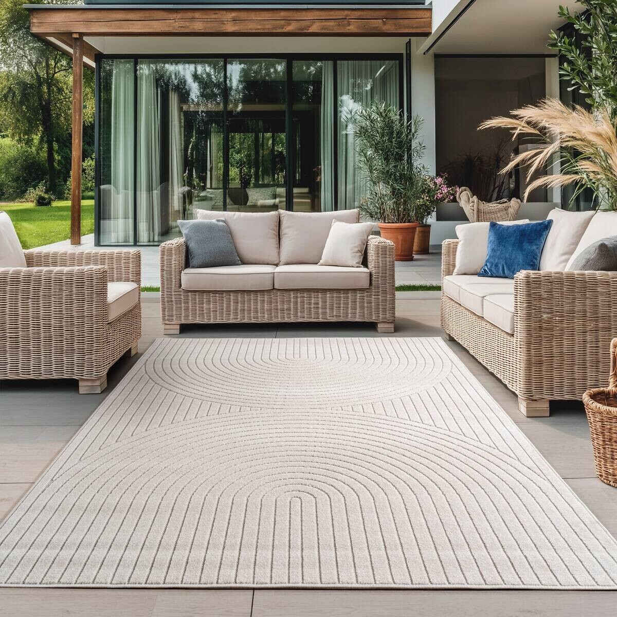 Ayyildiz In-/Outdoor-Teppich NOVA creme B/L: ca. 120x170 cm