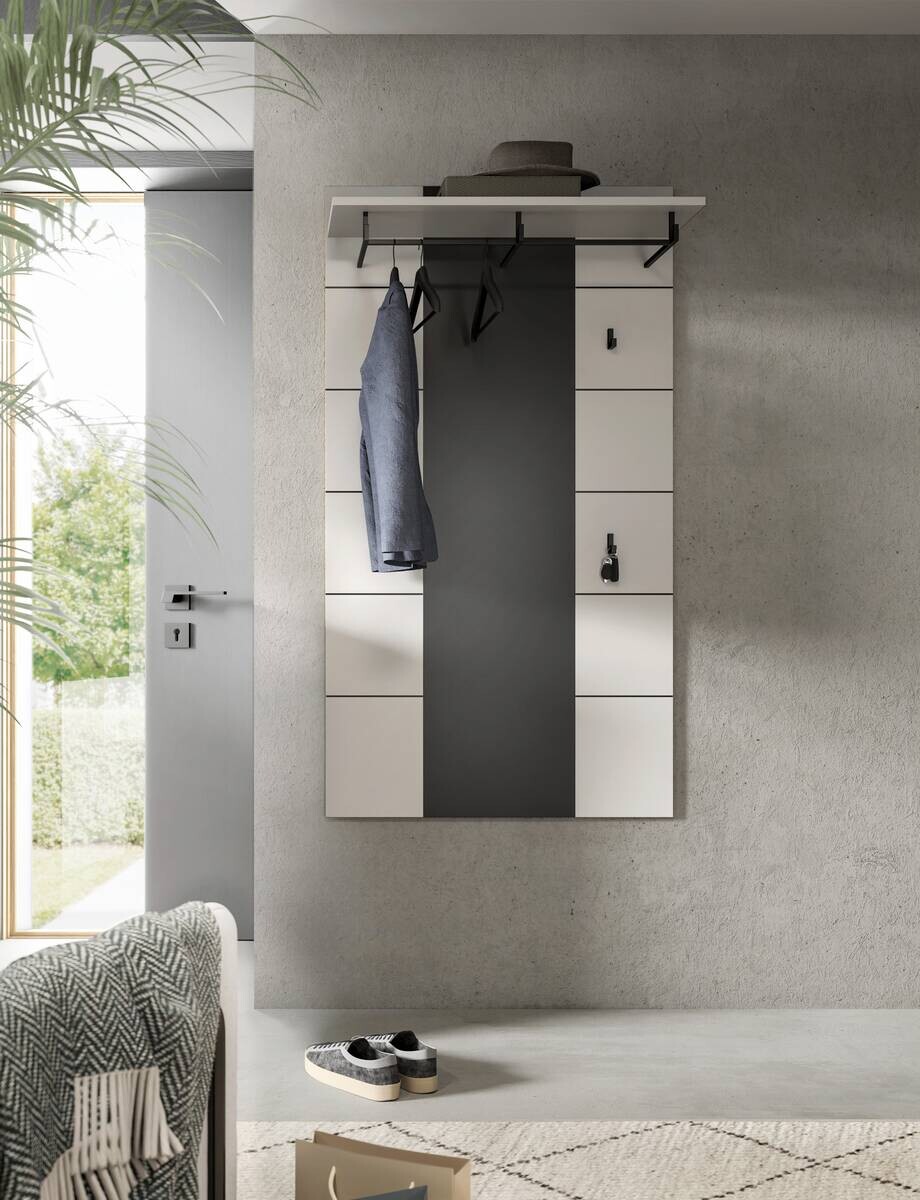 Paneel Canu basaltgrau Nachbildung weiß B/H/T: ca. 80x141x29 cm