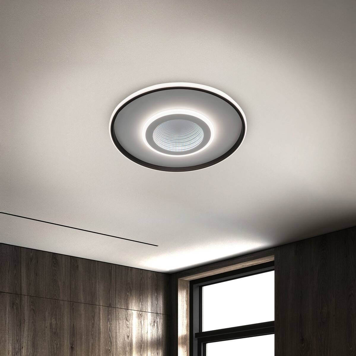 Näve Leuchten Deckenleuchte 1408277 Redona weiß Kunststoff Metall H/D: ca. 6x50 cm null 3 Brennstellen