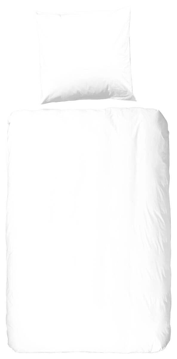 Baumwoll Bettwäsche Satin weiß Baumwolle B/L: ca. 135x200 cm