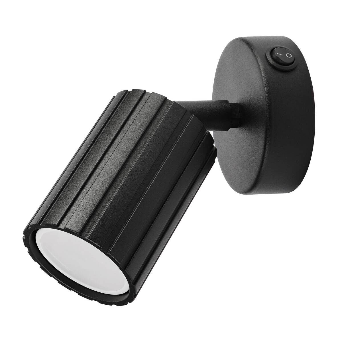 Lamkur Wandleuchte Prisma schwarz Stahl B/H/L: ca. 8x16x8 cm GU10 1 Brennstellen