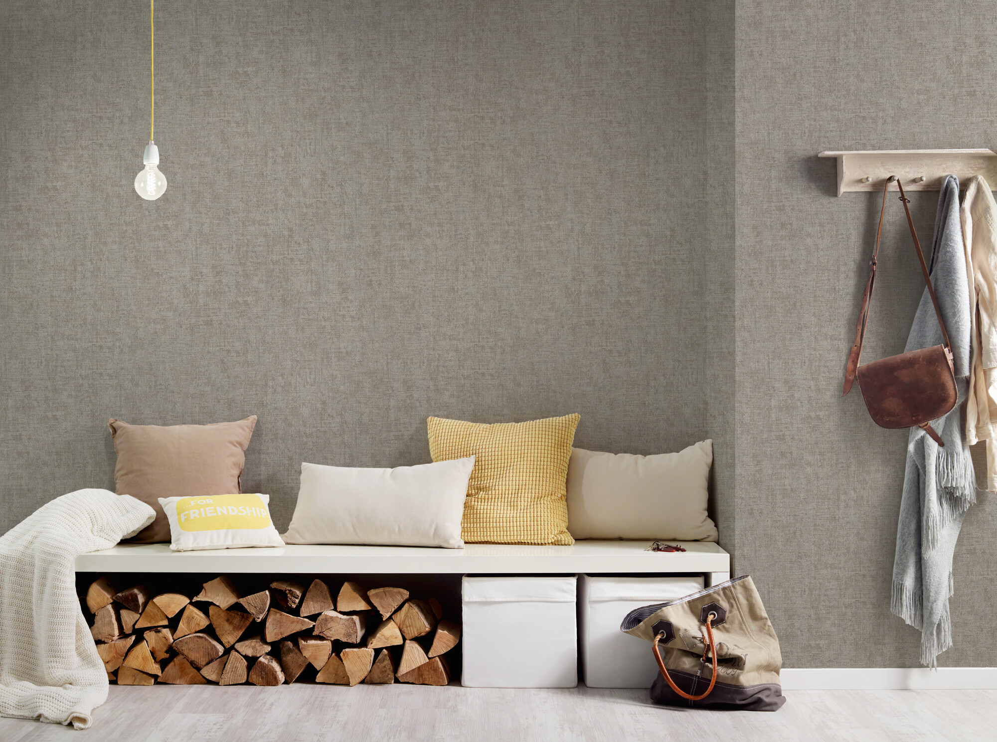 A.S.Creation Vliestapete braun B/H/D: ca. 53x1005x8,8 cm