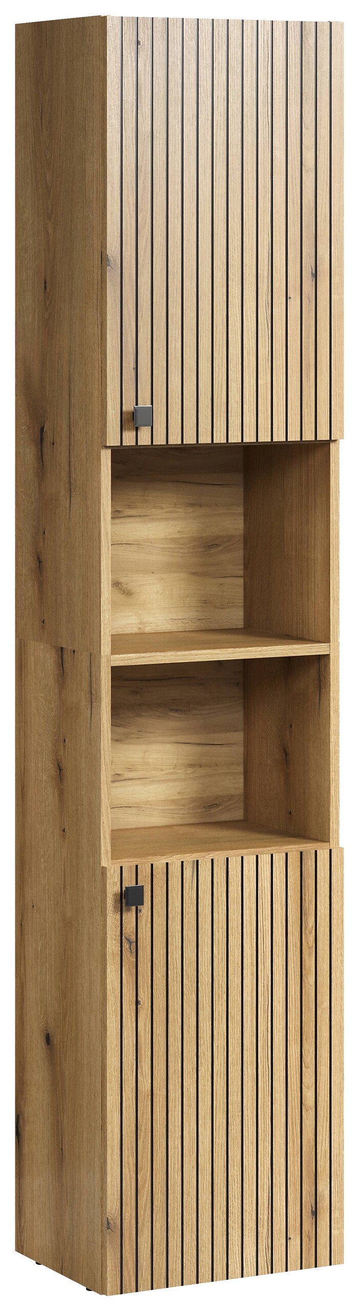 Hochschrank Pure Bliss Eiche Evoke Oak Nachbildung schwarz B/H/T: ca. 40x186x31 cm Hochschrank Pure Bliss Eiche Evoke Oak Nachbildung schwarz B/H/T: ca. 40x186x31 cm
