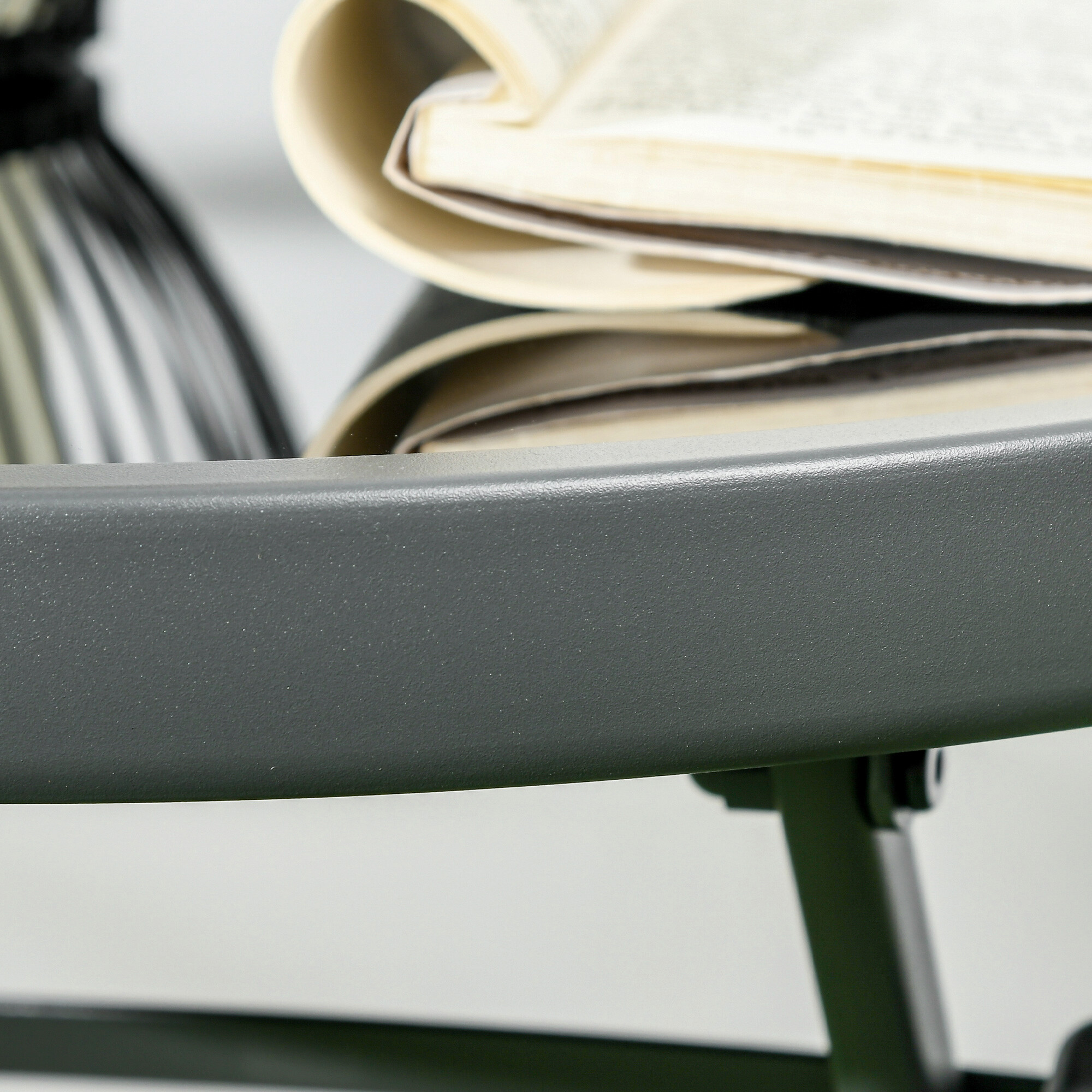 Outsunny Bistro-Set hellgrau Mesh B/H/L: ca. 64x93x53,5 cm