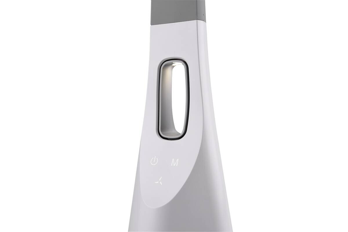 Reality Tischleuchte Vento weiß Kunststoff B/H/L: ca. 13x46x38 cm