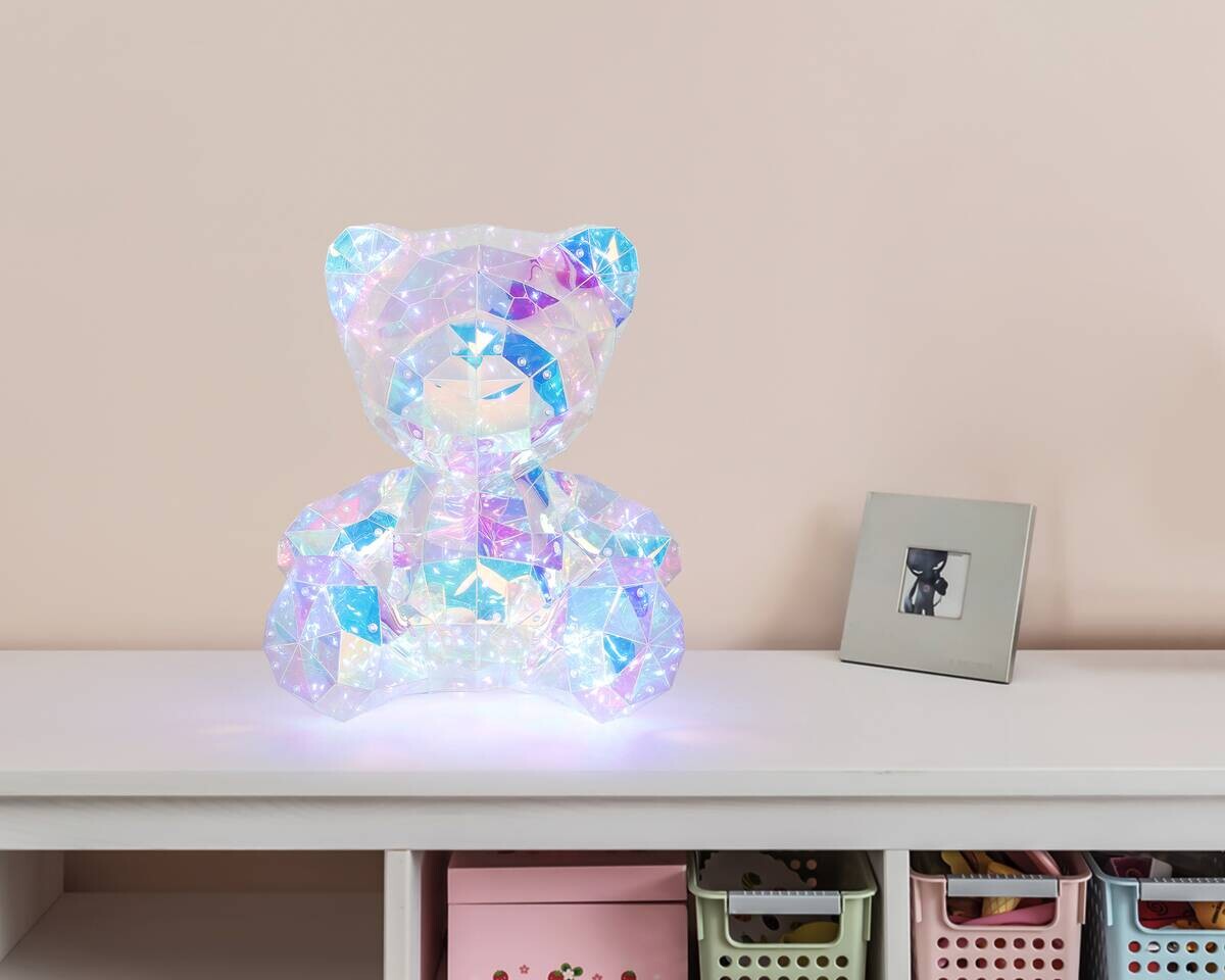 Nolo LED-Dekoleuchte Bear transparent Kunststoff B/H/L: ca. 32x40x29 cm