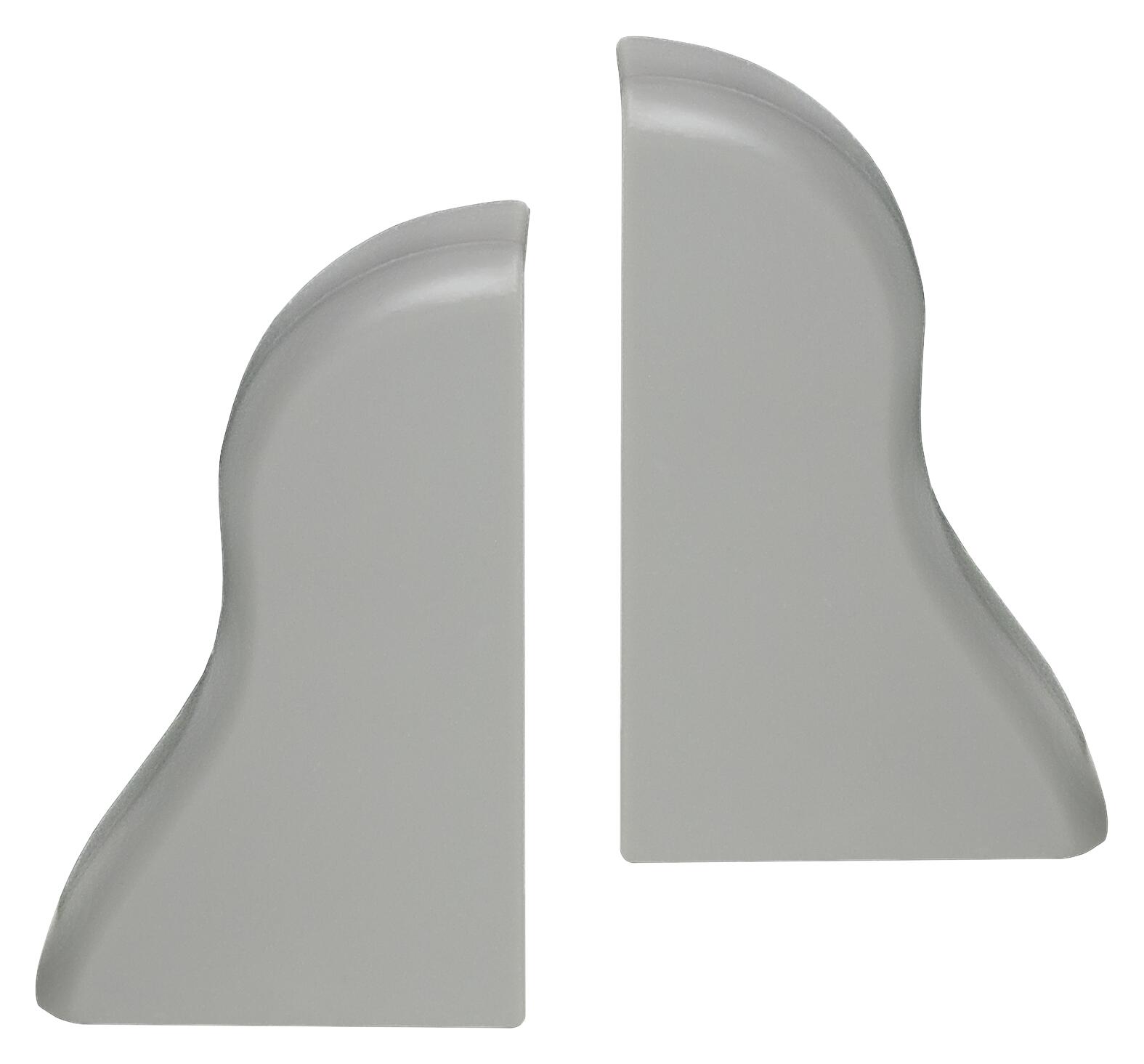 Endkappe grau L/B/H: ca. 2,35x1,04x4,25 cm