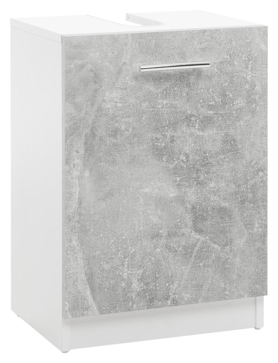 Waschbeckenunterschrank Solo 11 Beton Optik B/H/T: ca. 38x55x29 cm