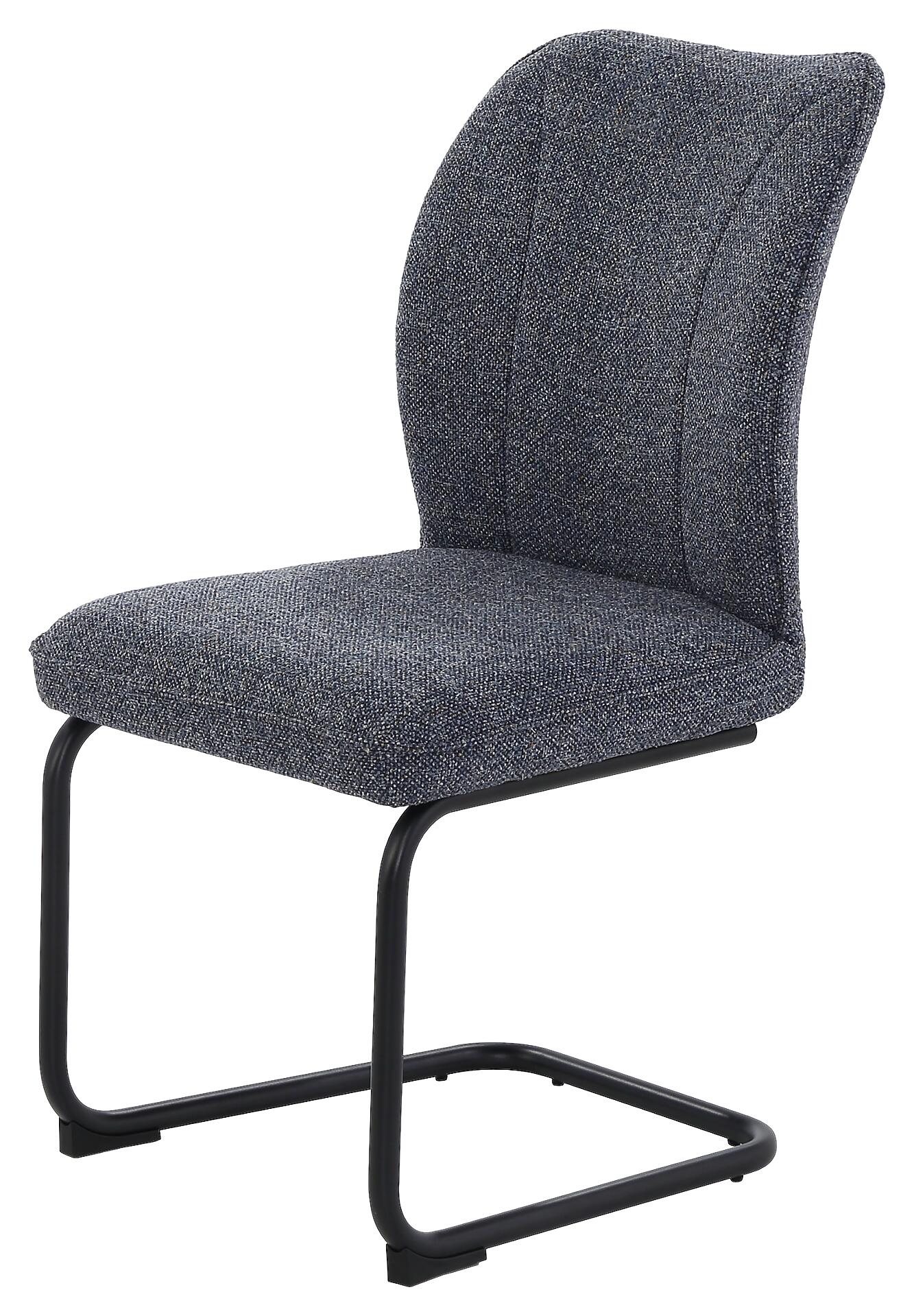 Schwingstuhl  blau Webstoff B/H/T: ca. 51x95x66 cm