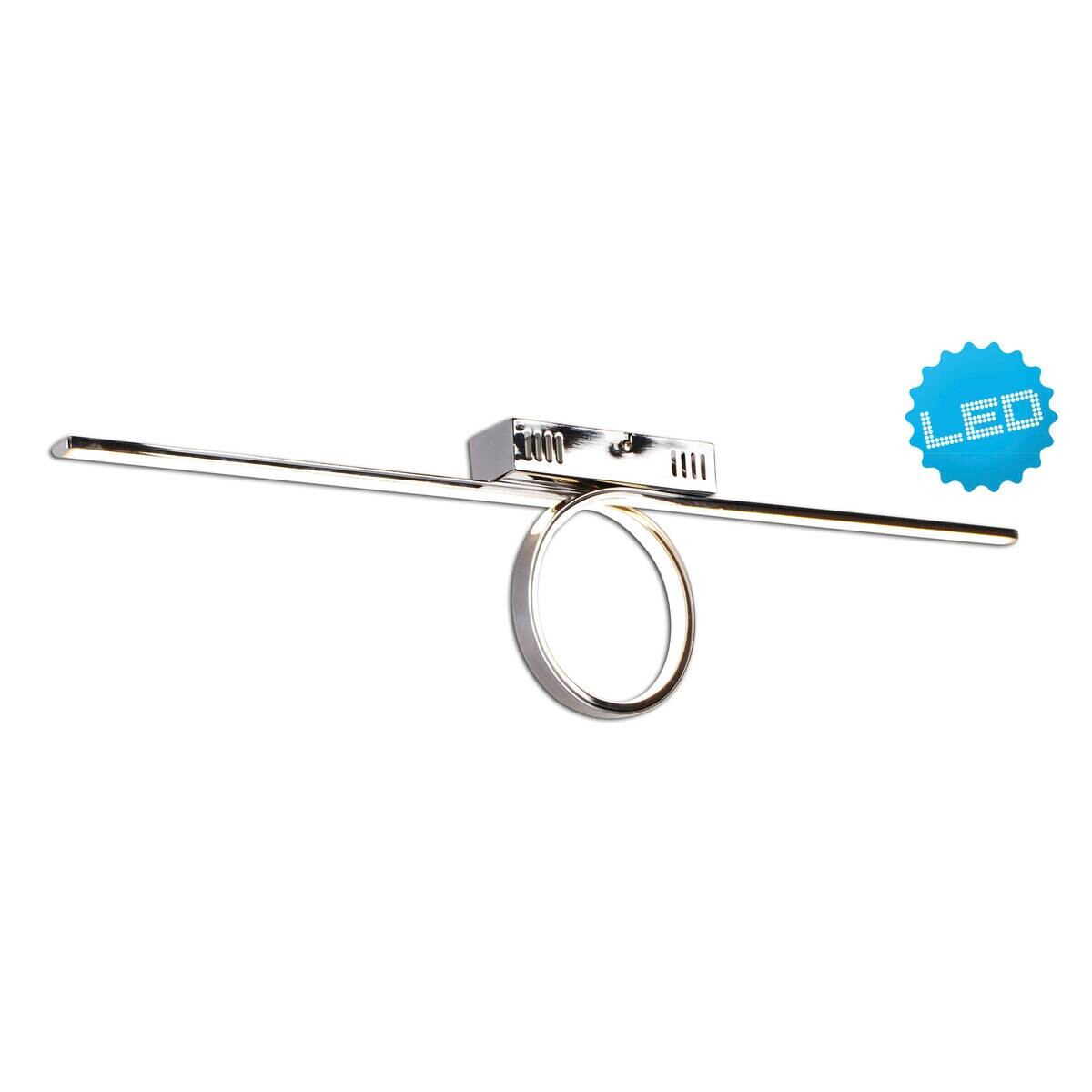 Näve Leuchten Deckenleuchte 1199542 Chrom Kunststoff Metall B/H/T: ca. 5x18,5x75 cm null 1 Brennstellen