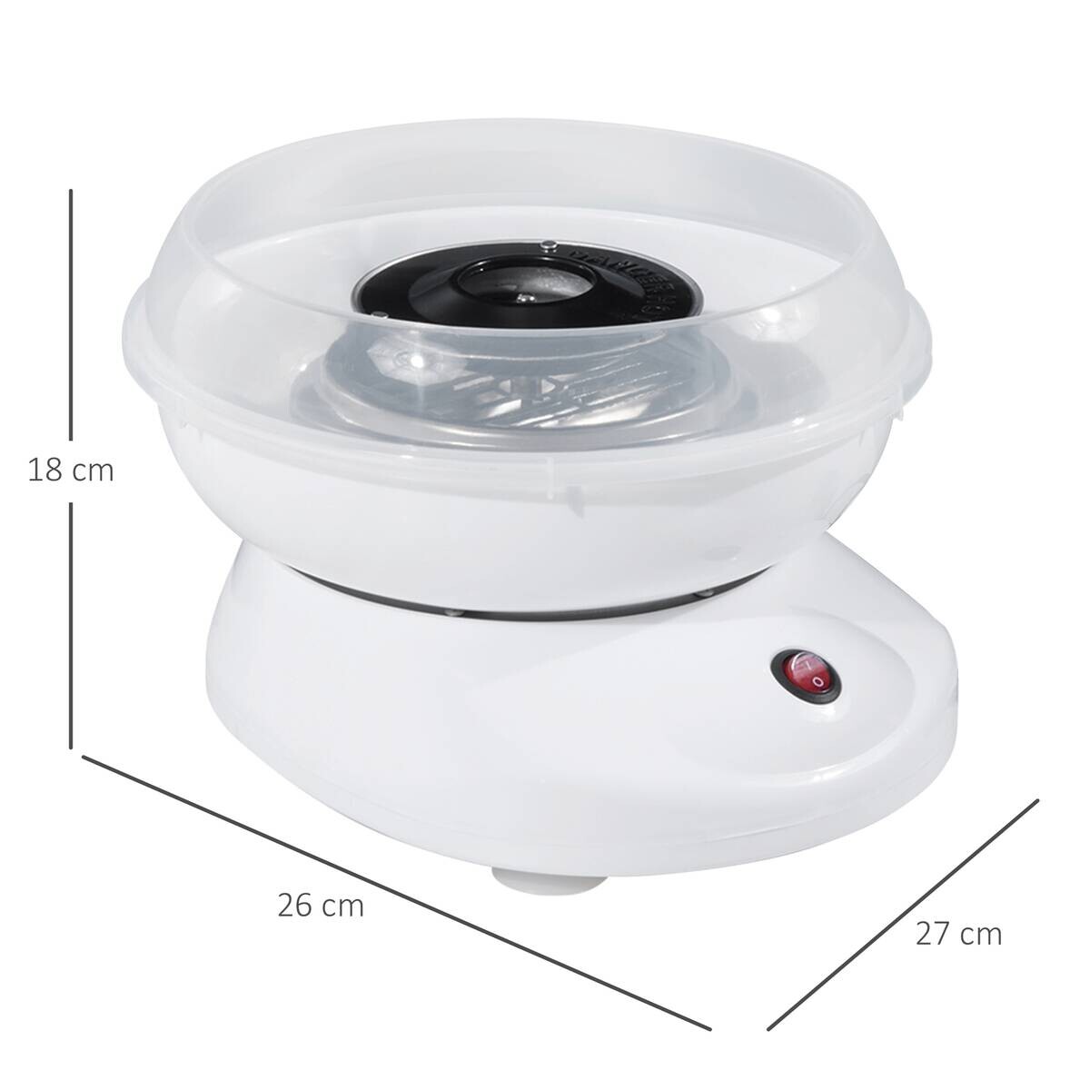 HOMCOM Küchengerät weiß Edelstahl Polypropylen B/H/L: ca. 26x27x18 cm